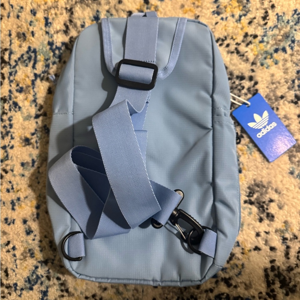 Adidas Blue Sling Backpack - Picture 2 of 3